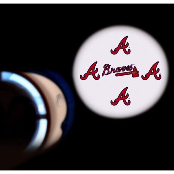 RARE Atlanta Braves MLB Baseball Night Light Projector Desk Lamp USB AAA - Picture 5 of 11
